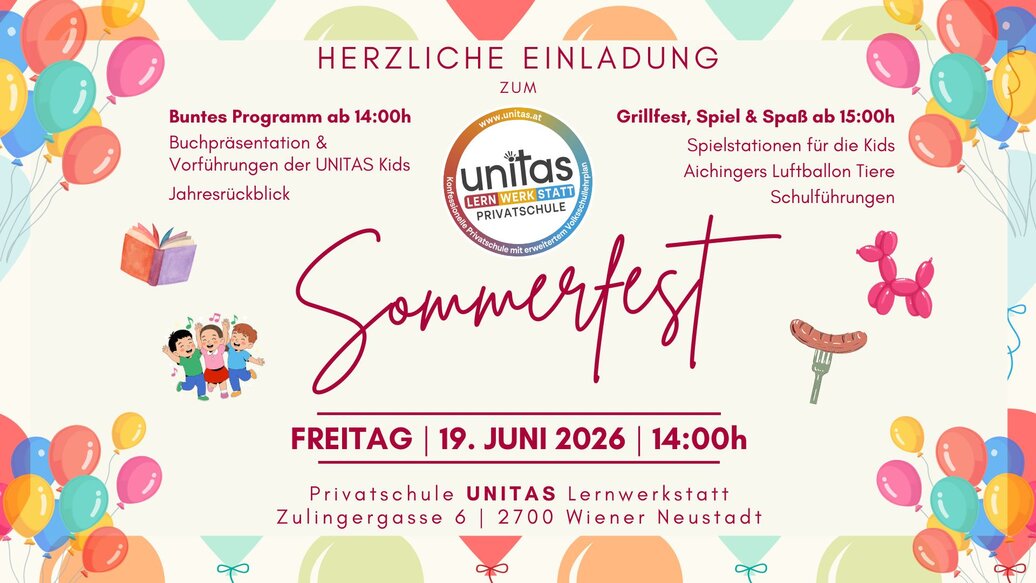 UNITAS Sommerfest am 19.06.2026 UNITAS Sommerfest am 19.06.2026